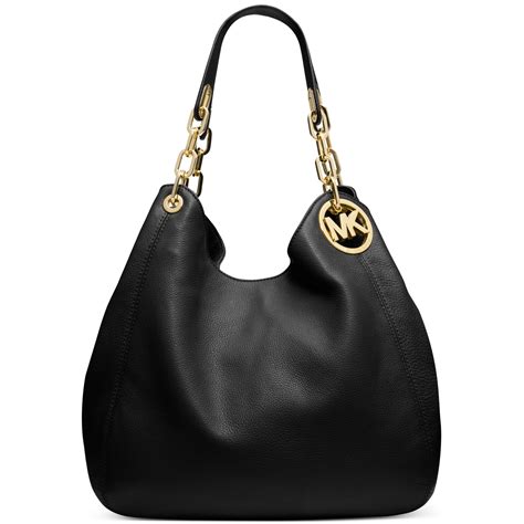 michael kors black fulton handbags.